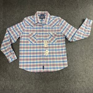 NWT Panhandle Rough Stock Shirt Womens M Pearl Snap Western Rodeo Rhinestones